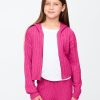 Kids CashSoft Cable Knit Sweater Hoodie