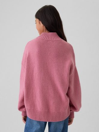 Kids CashSoft Oversized Mockneck-tröja