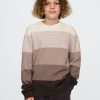 Kids CashSoft randig crewneck tröja