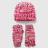 Kids Chunky Knit Beanie Set