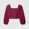 Kids Cropped Puff Sleeve Shirt