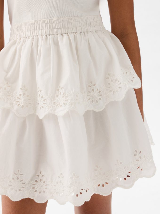 Kids Eyelet Tiered Klänning