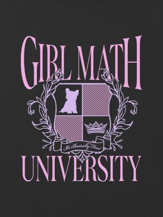 Kids Girl Math University Grafisk Boxy Crop Tee