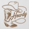 Kids Howdy Cowgirl Grafisk Boxy Crop Tee