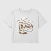Kids Howdy Cowgirl Grafisk Boxy Crop Tee