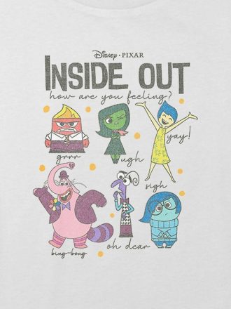 Kids Inside Out Emotions Grafisk Boxy Crop Tee