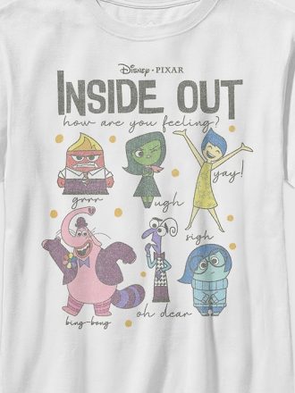 Kids Inside Out Emotions Grafisk T-shirt