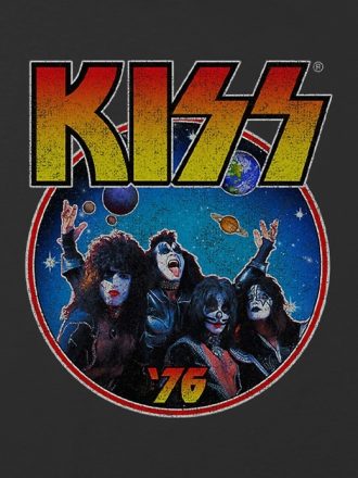 Kids KISS 76 Grafisk Boxy Crop Tee