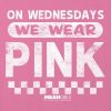 Kids Mean Girls På onsdagar bär vi rosa grafisk Boxy Crop Tee