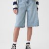 Kids Mid Rise Longline jeansshorts