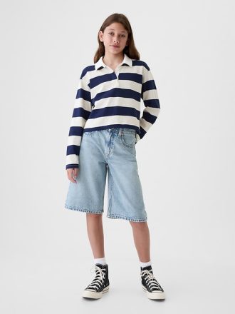 Kids Mid Rise Longline jeansshorts