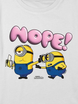 Kids Minions Nej Grafisk Boxy Crop Tee