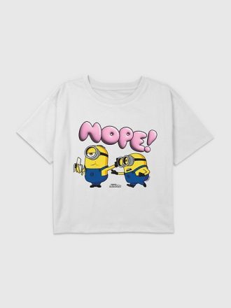 Kids Minions Nej Grafisk Boxy Crop Tee
