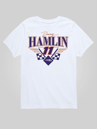 Kids NASCAR Denny Hamlin Triangle Wings kortärmad grafisk t-shirt