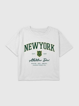 Kids New York Athletics Grafisk Boxy Crop Tee