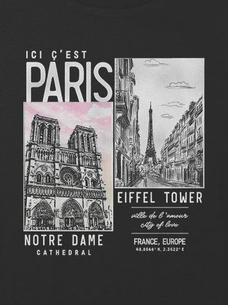 Kids Paris Photography Grafisk Boxy Crop Tee