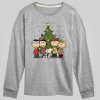 Kids Peanuts Snoopy and Friends Christmas Tree Långärmad grafisk t-shirt