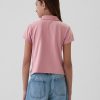 Kids Pique Cropped Polo Shirt Kids Pique Cropped Polo Shirt