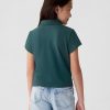 Kids Pique Cropped Polo Shirt Kids Pique Cropped Polo Shirt