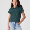Kids Pique Cropped Polo Shirt Kids Pique Cropped Polo Shirt
