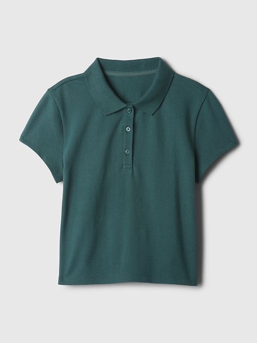 Kids Pique Cropped Polo Shirt Kids Pique Cropped Polo Shirt