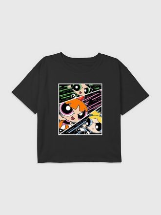 Kids Power Puff Girls Grafisk Boxy Crop Tee