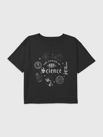 Kids Power of Science Grafisk Boxy Crop Tee