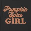 Kids Pumpkin Spice Girl Grafisk Boxy Crop Tee