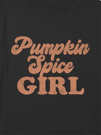 Kids Pumpkin Spice Girl Grafisk Boxy Crop Tee