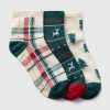 Kids Quarter Crew Holiday strumpor (3-pack)