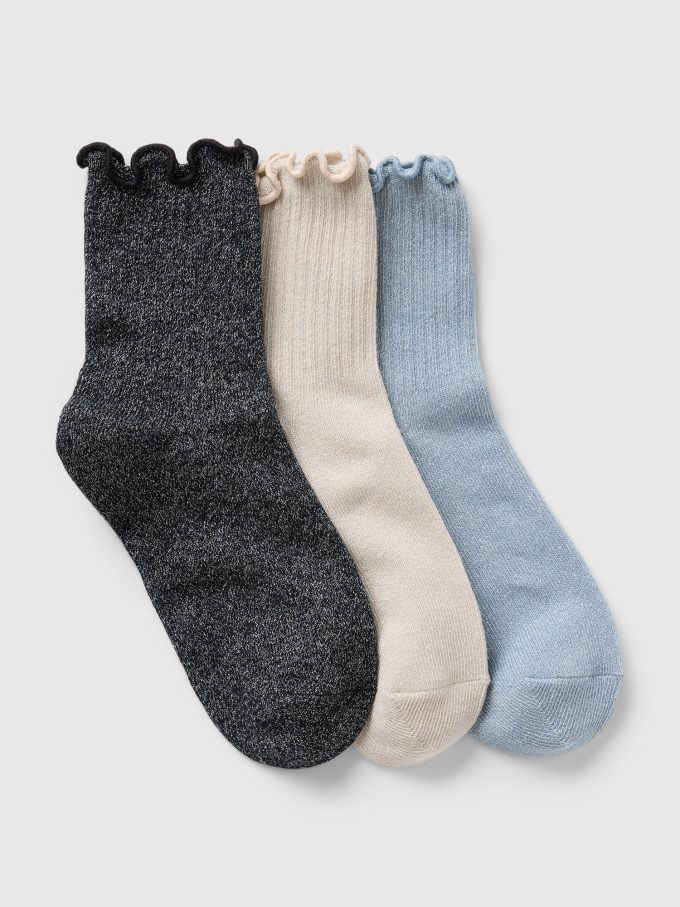 Kids Ruffle Crew Socks (3-pack)