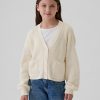 Kids Shaker-Stitch Cropped Cardigan