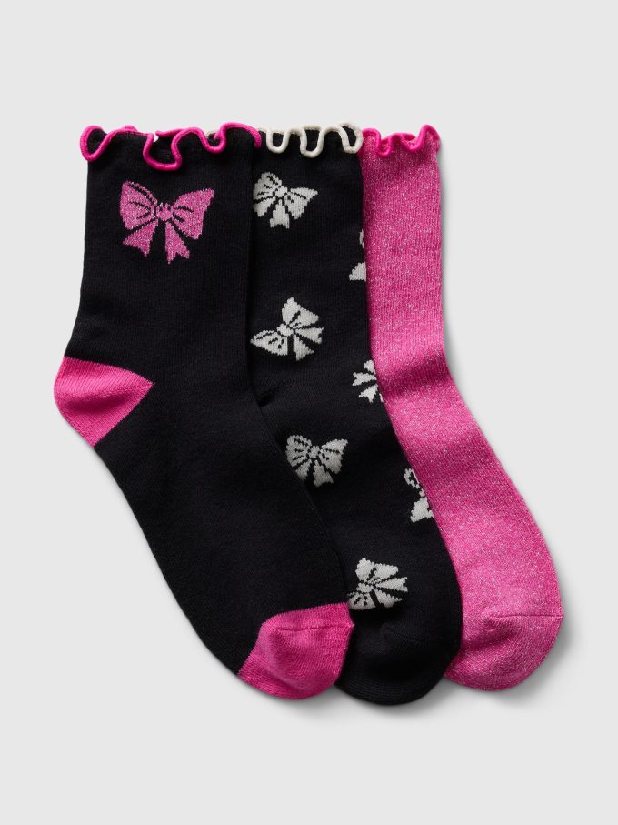 Kids Shimmer Crew Socks (3-pack) Kids Shimmer Crew Socks (3-pack)