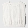 Kids Smocked Cropped Muscle Linne Kids Smocked Cropped Muscle Linne