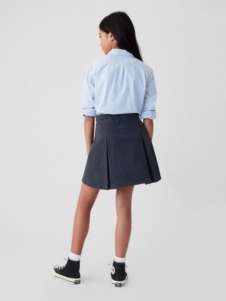 Kids Uniform Plisserad Khaki Skort