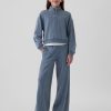 Kids Vintage Mjuk Half Zip Cropped Pullover