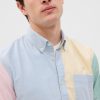 Klassisk Colorblock Oxford-skjorta i Standard Fit med In-Conversion Cotton