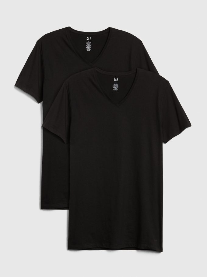 Klassisk V-T-shirt (2-pack)