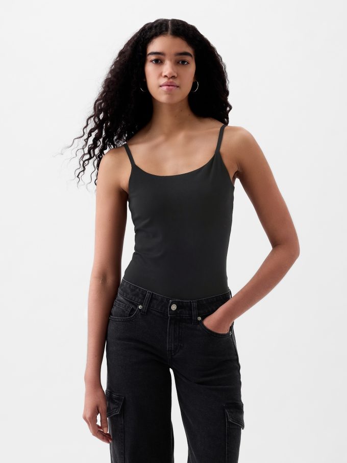 Kompakt Jersey Cami Bodysuit