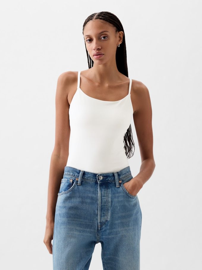Kompakt Jersey Cami Bodysuit