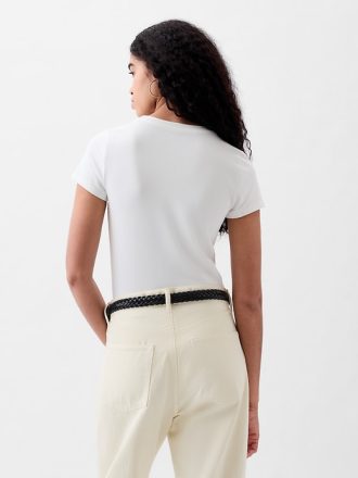 Kompakt Jersey T-Shirt Bodysuit