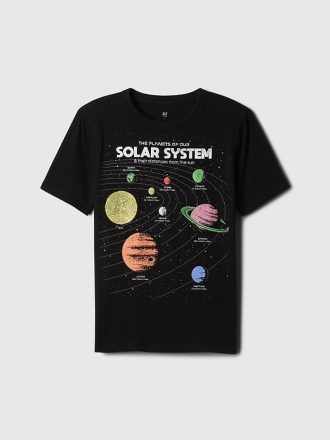 Kortärmad grafisk T-shirt för barn