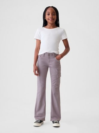 Lågväxt Cargo Boot Jeans för barn