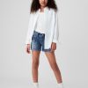 Lågväxt Y2K jeansshorts för barn