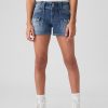 Lågväxt Y2K jeansshorts för barn