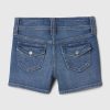 Lågväxt Y2K jeansshorts för barn