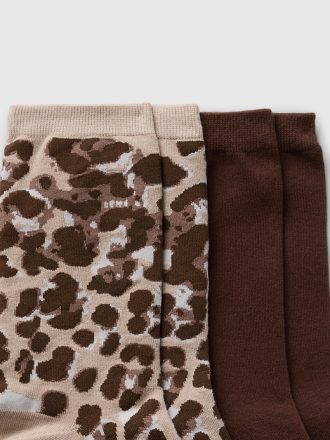 Leopard Crew Socks (2-pack)