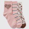 Leopard Crew strumpor för barn (3-pack)