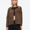 Leopard Denim Chore Jacka
