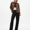 Leopard Denim Chore Jacka